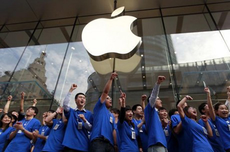 Объем продаж Apple в Китае впервые превысил статистику США