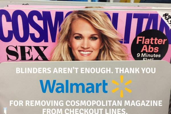 Walmart перестанет продавать Cosmopolitan на кассах из-за неуважения к женщинам