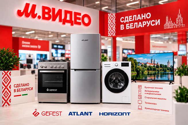 «М.Видео» подвела итоги продаж белорусской техники за год