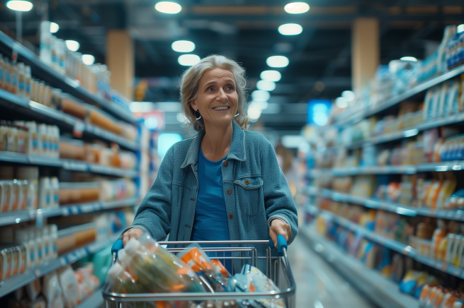 Самые высокие средние чеки в супермаркетах &ndash; у россиян старше 50 лет