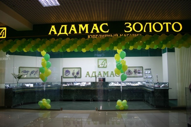 В торговых центрах группы «Ташир» разместятся салоны «Адамас»