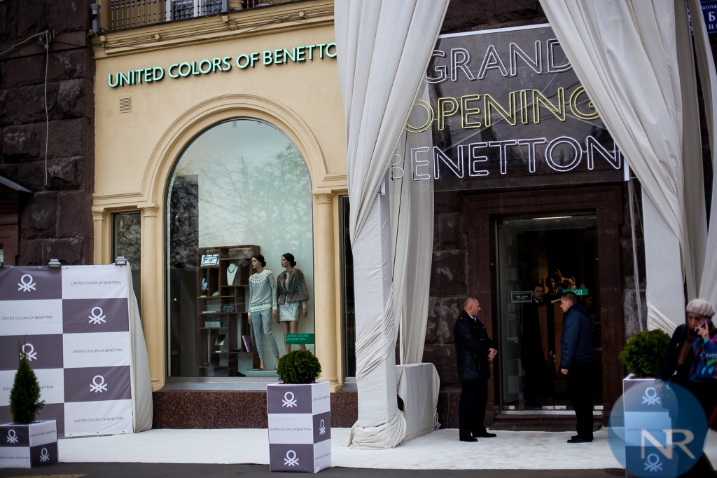 Открытие магазина United Colors of Benetton на Тверской после редизайна