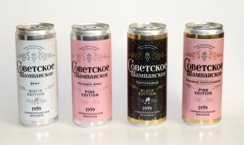 «Советское шампанское» начали выпускать в алюминиевых банках