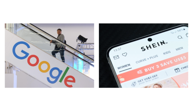 Компаниям Google и Shein во Франции назначены крупные штрафы Компаниям Google и Shein во Франции назначены крупные штрафы