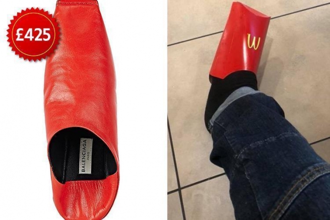 McDonald’s пообещал создать туфли в виде контейнера для картофеля фри