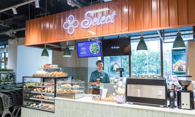 «Перекрёсток» до конца года откроет более 100 кафе под брендом «Select»