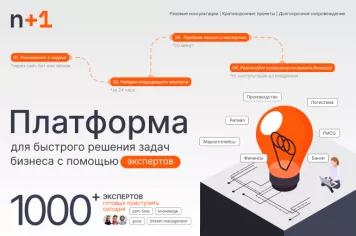 Платформа экспертов n+1, новое решение для Ритейла, eCommerce и FinTech