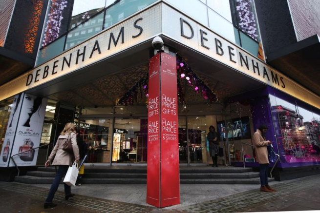 Debenhams объявила даты закрытия своих магазинов