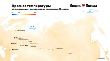 Яндекс Погода подготовила прогноз погоды для бизнеса на лето 2024