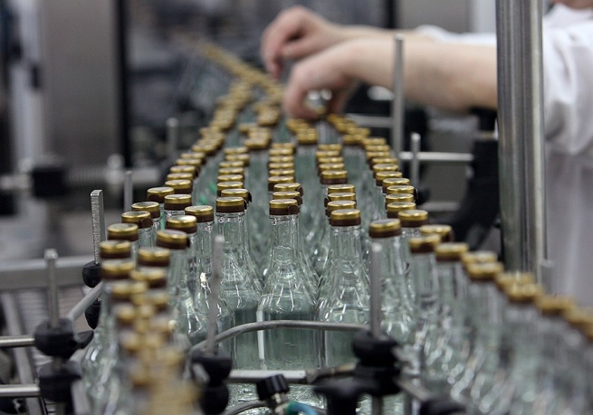 В прошлом году в России резко сократилось производство водки