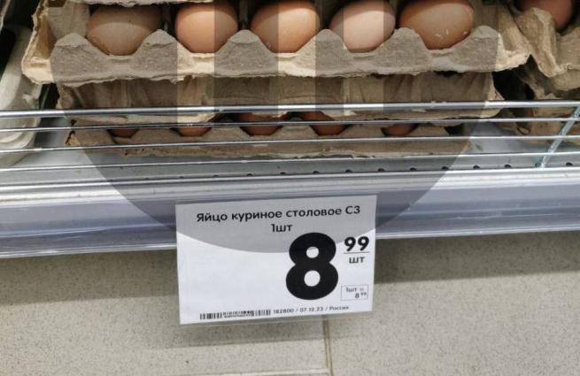 «Верный» начал продавать куриные яйца поштучно