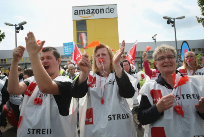 Немецкие работники Amazon вновь бастуют