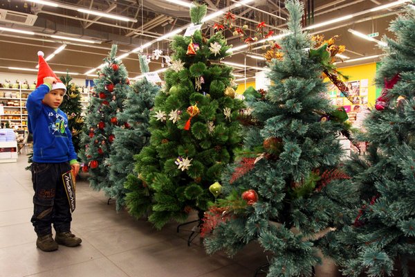 Россияне стали покупать дорогие новогодние елки