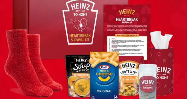 Heinz представил продуктовый набор на случай неудачной влюбленности