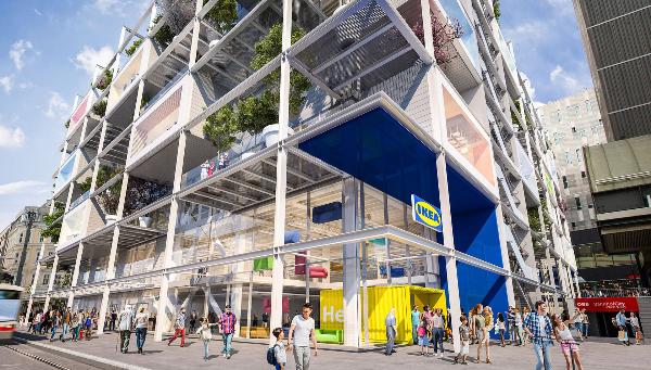 IKEA откроет новый пятиэтажный магазин в Вене с кафе на крыше