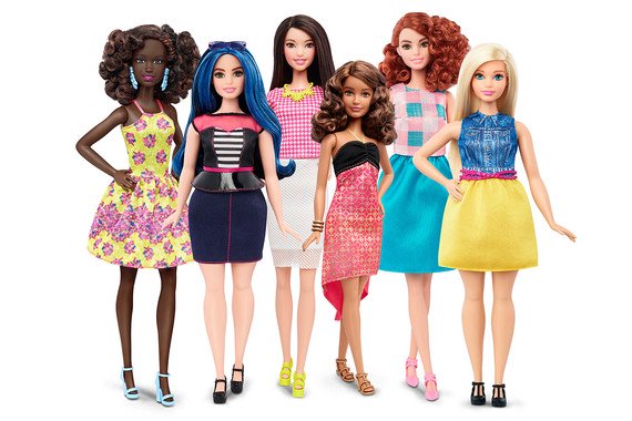 Mattel будет выпускать кукол Barbie с реалистичными параметрами