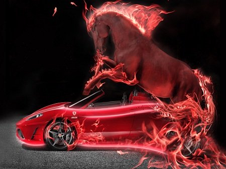 Ferrari отправили в скоростной полет