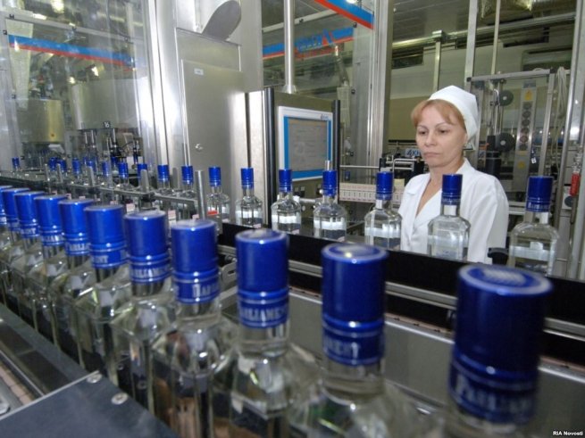 Производство водки в России показало рост