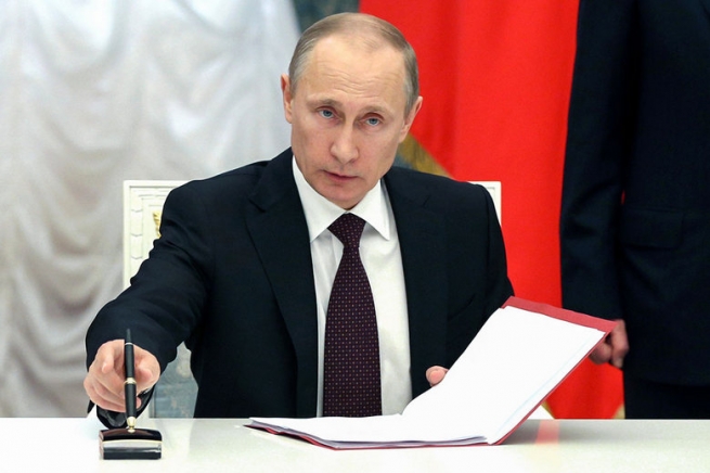 Путин подписал указ об ответных экономических санкциях против Украины
