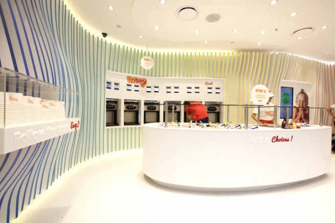 Дизайн магазина замороженных йогуртов Yo Story от ORO. Сидней, Австралия