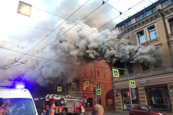 В магазине Bosco в Санкт-Петербурге произошел пожар