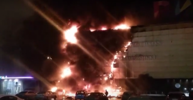 Накануне в ТЦ «Рио» в Москве произошел пожар (видео)