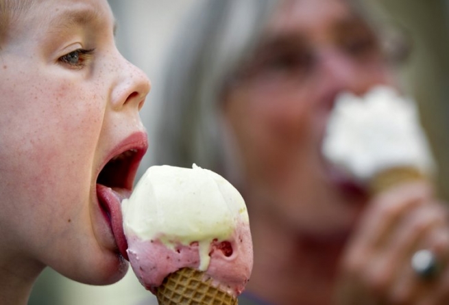 Продажи мороженого выросли на 20% из-за жары
