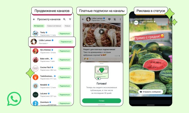 WhatsApp запустил монетизацию каналов WhatsApp запустил монетизацию каналов