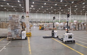 «Группа Лента» начала использовать роботов для перевозки палет