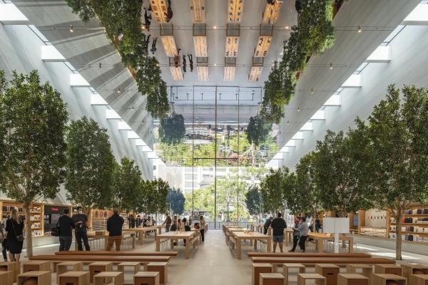 Apple открыла в Лос-Анджелесе магазин с необычным эко-дизайном