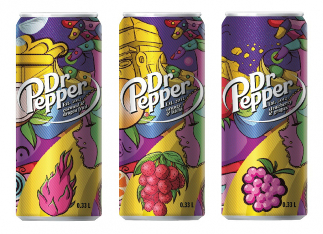 Для российского Dr.Pepper разработан новый дизайн