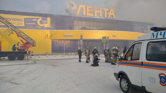 В Томске снова пожар в «Ленте»