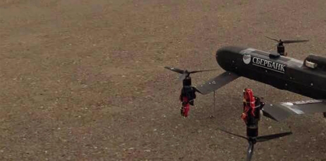 Сбербанк совершил первую доставку наличных с помощью дронов