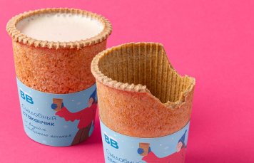 «ВкусВилл» тестирует съедобный стакан для кофе