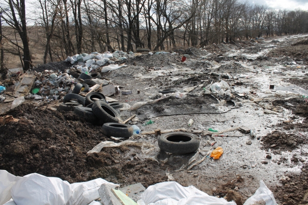 Экологи пожаловались на мусор на дорогах Тульской области из подмосковных супермаркетов 