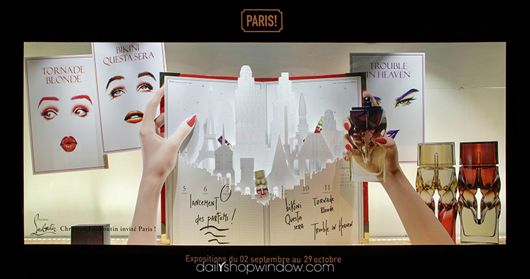 Самые стильные витрины мира: парижский Хэллоуин, оригами Кристиана Лабутена и праздник воздушных шаров 