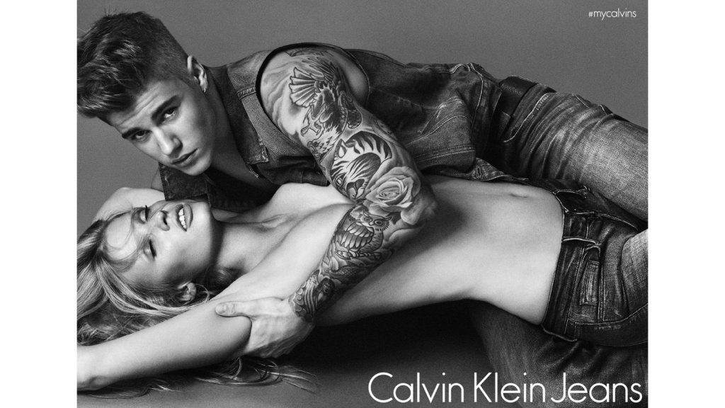  Лара Стоун и Джастин Бибер для Calvin Klein Jeans