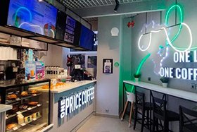One Price Coffee начала развивать сеть вендинговых аппаратов