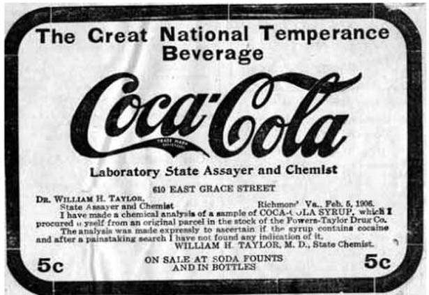 First ad. Слоган Кока колы. Кока кола 1906. Кока-кола в 1886 году безалкогольная. Temperance Beverage.