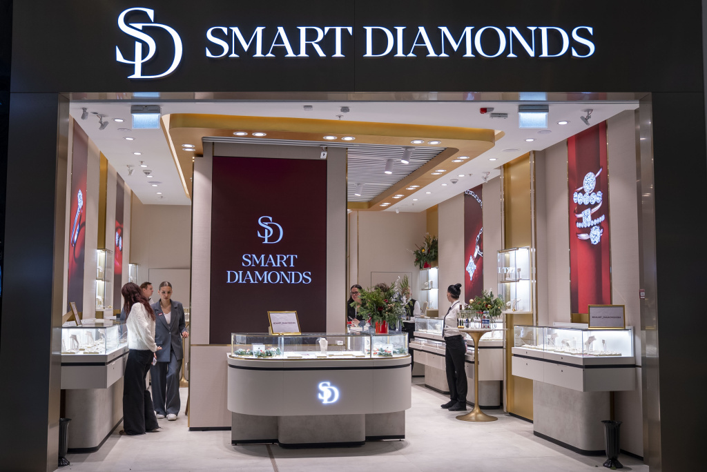 «585 Золотой» запустил сеть ювелирных магазинов SMART DIAMONDS