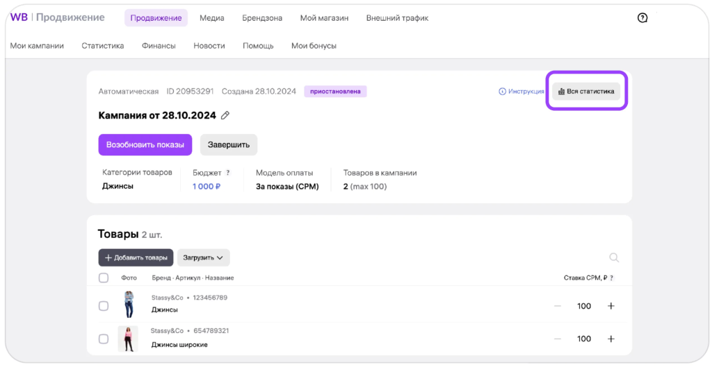 Внутренняя реклама, акции, подписка «Джем»: разбираем эффективные инструменты продвижения на Wildberries Внутренняя реклама, акции, подписка «Джем»: разбираем эффективные инструменты продвижения на Wildberries