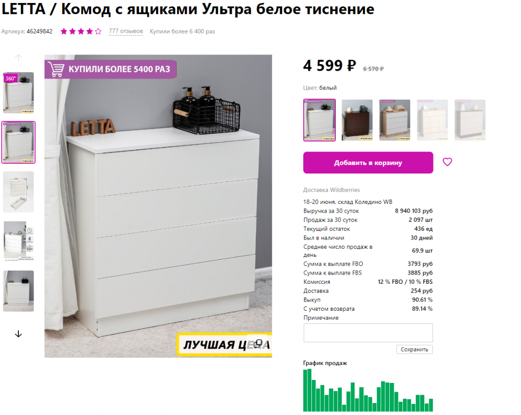 Мебель на Wildberries