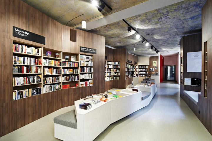 Книжный магазин-кафе Ocelot от дизайнера Martina Zeyen, Берлин (Германия)