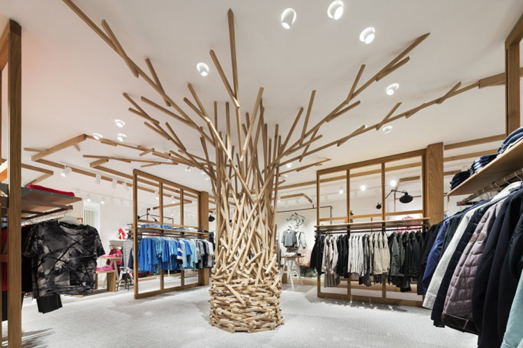 Самые стильные магазины недели: абстрактные конструкции и теплое дерево